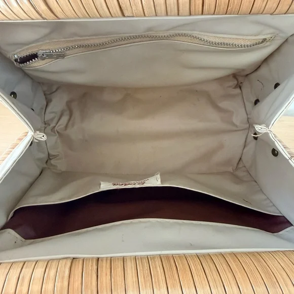 Vintage Woven Rattan Handbag Purse - Picture 8 of 9